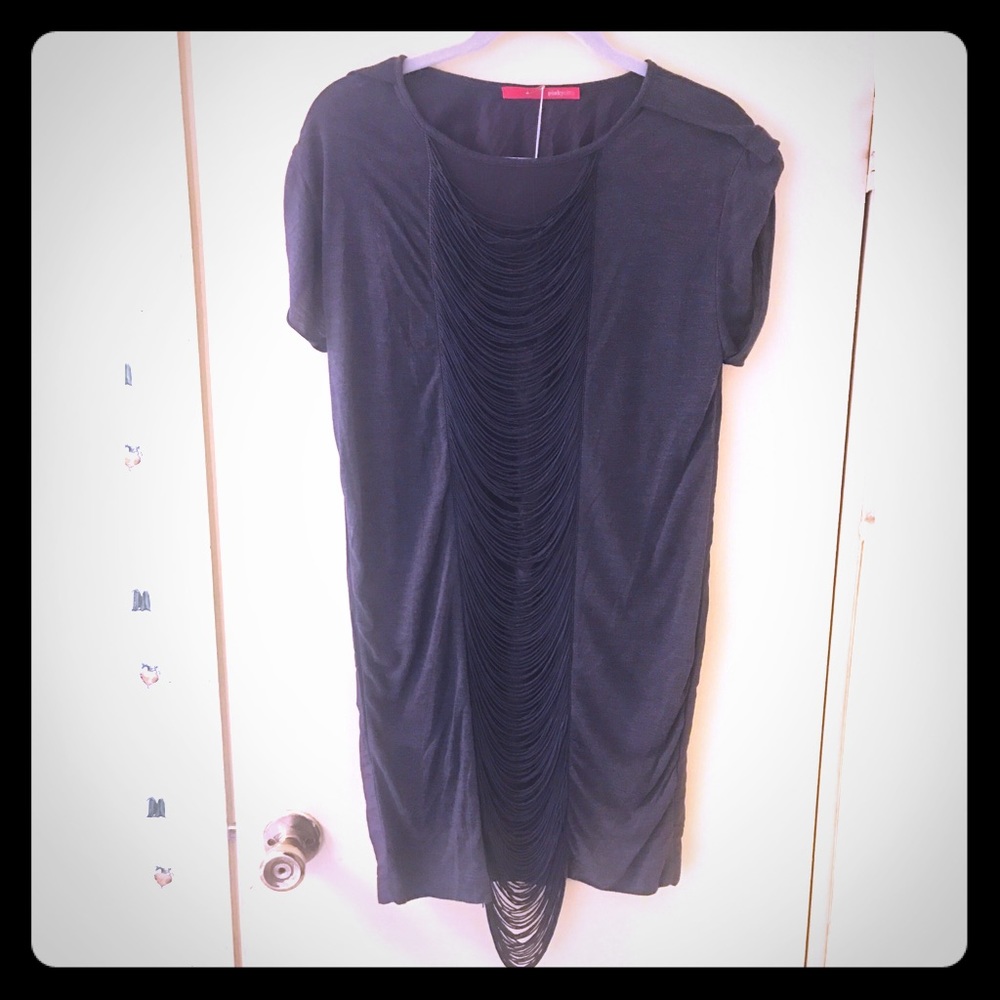 Pinkyotto fringe grey dress